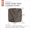 Classic Accessories Ravenna Water-Resistant Patio Chair Seat Cushion Cover, 18 x 18 x 2 Inch, Dark Taupe 60-562-011001-EC - alternate 5